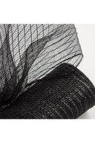 10" Metallic Mesh Black with Black Foil (10 Yards) - Michelle's aDOORable Creations - Poly Deco Mesh