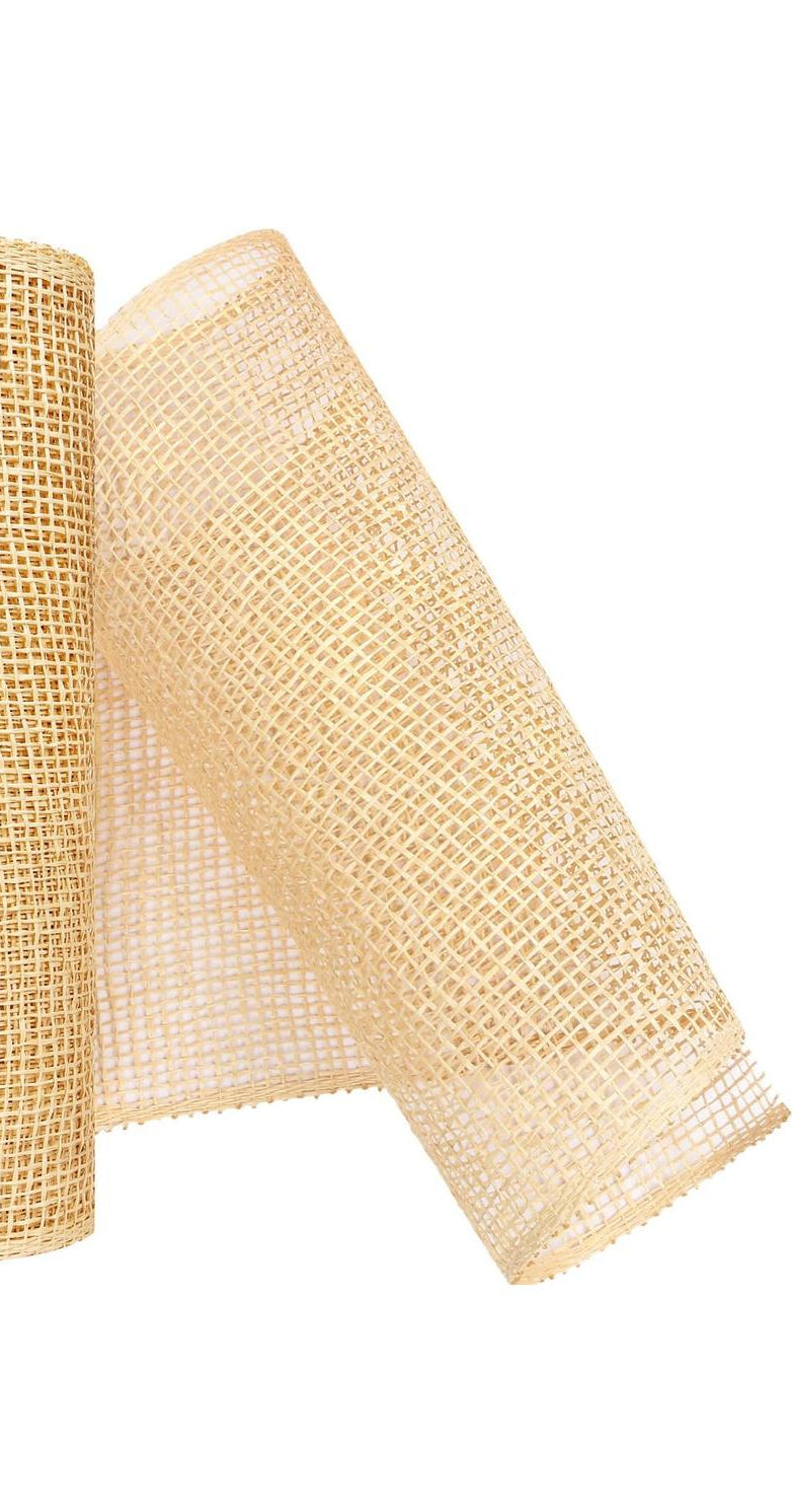 10" Poly Burlap Mesh: Beige - Michelle's aDOORable Creations - Poly Deco Mesh