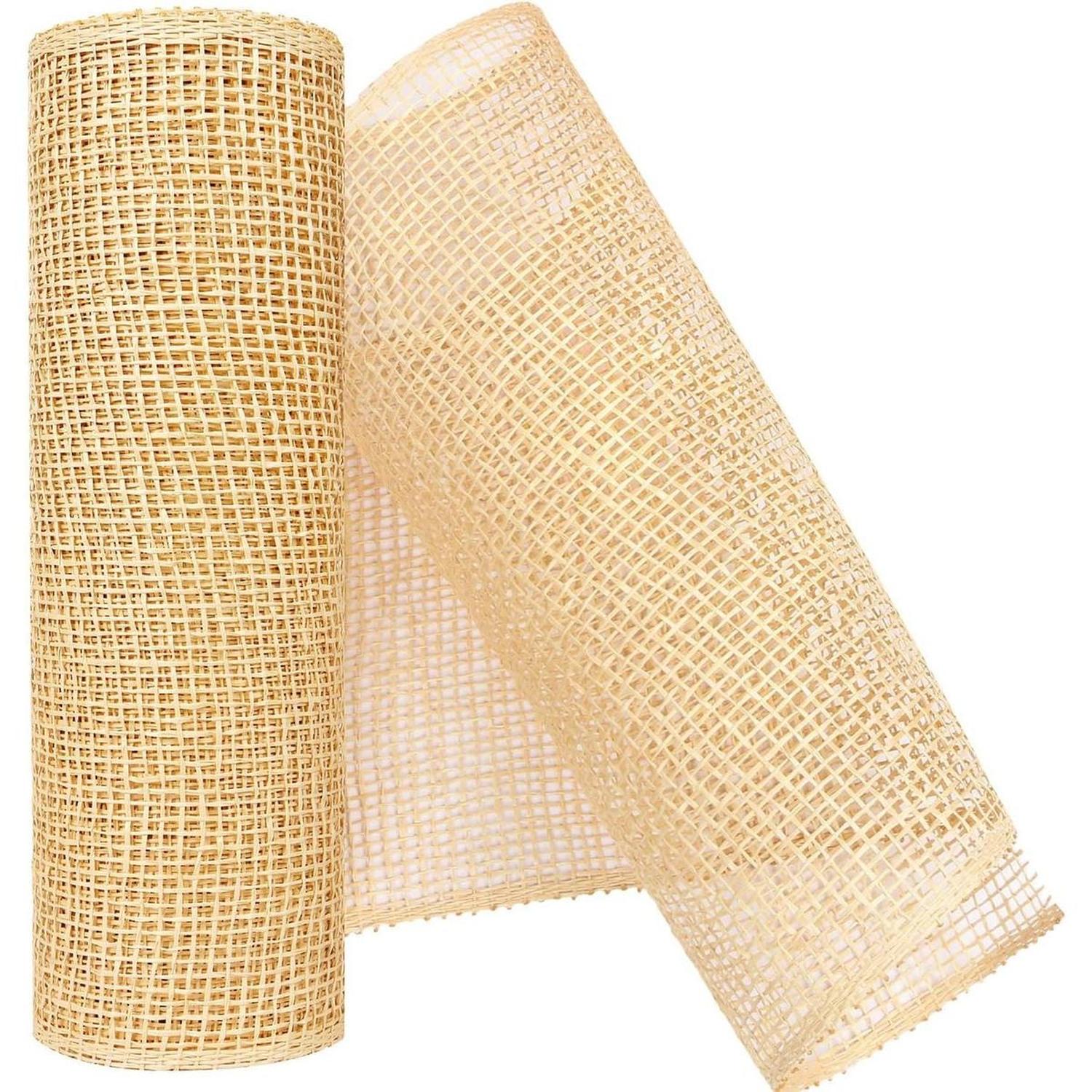 10" Poly Burlap Mesh Ribbon: Beige