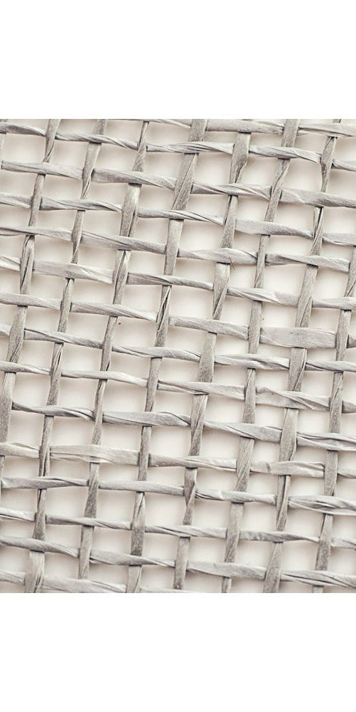 10" Poly Burlap Mesh: Grey - Michelle's aDOORable Creations - Poly Deco Mesh