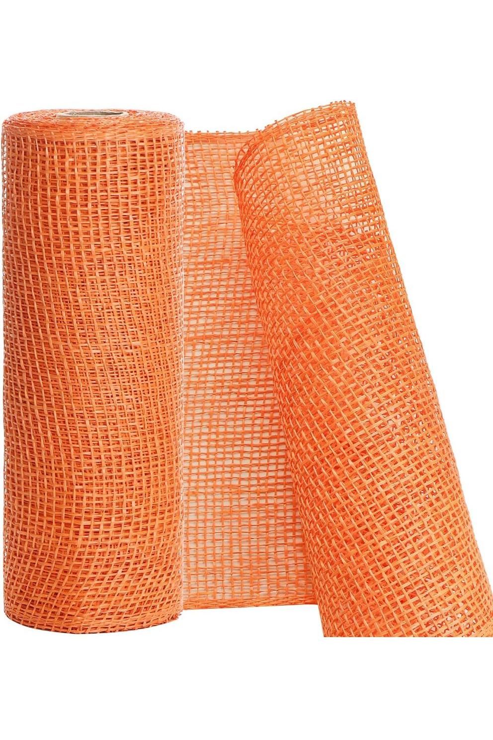 Shop For 10" Poly Burlap Mesh Ribbon: Orange at Michelle's aDOORable Creations