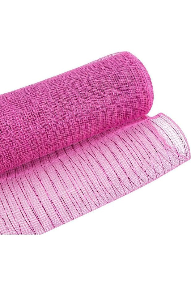 10" Poly Mesh Roll: Metallic Hot Pink - Michelle's aDOORable Creations - Poly Deco Mesh