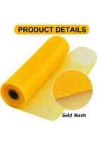 Shop For 10" Two Tone Deco Mesh: Yellow & Gold RE130032