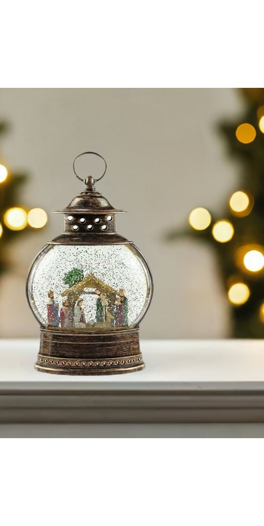 10.25" Nativity Scene Water Lantern - Michelle's aDOORable Creations - Water Lantern