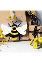 Shop For 12" Metal Embossed Bee Hanger: Yellow MD0672