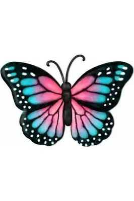 Shop For 12" Metal Embossed Butterfly: Pink Monarch MD079846