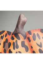 12" Metal Embossed Leopard Pumpkin: Orange - Michelle's aDOORable Creations - Wooden/Metal Signs