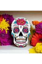 Shop For 12" Metal Embossed Sign: Sugar Skull at Michelle's aDOORable Creations