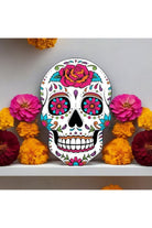 Shop For 12" Metal Embossed Sign: Sugar Skull at Michelle's aDOORable Creations