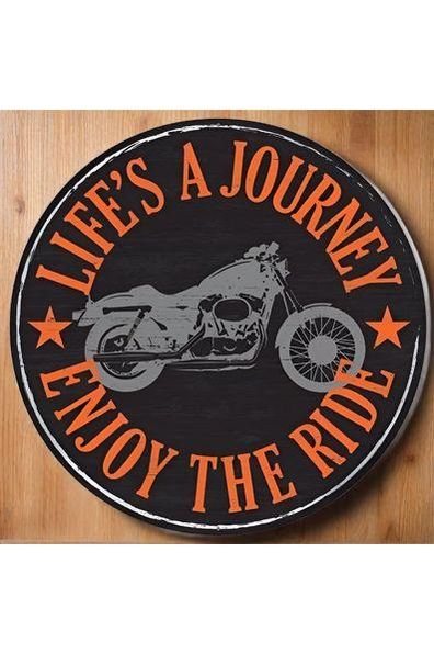 Shop For 12" Round Metal Sign: Motorcycle at Michelle's aDOORable Creations