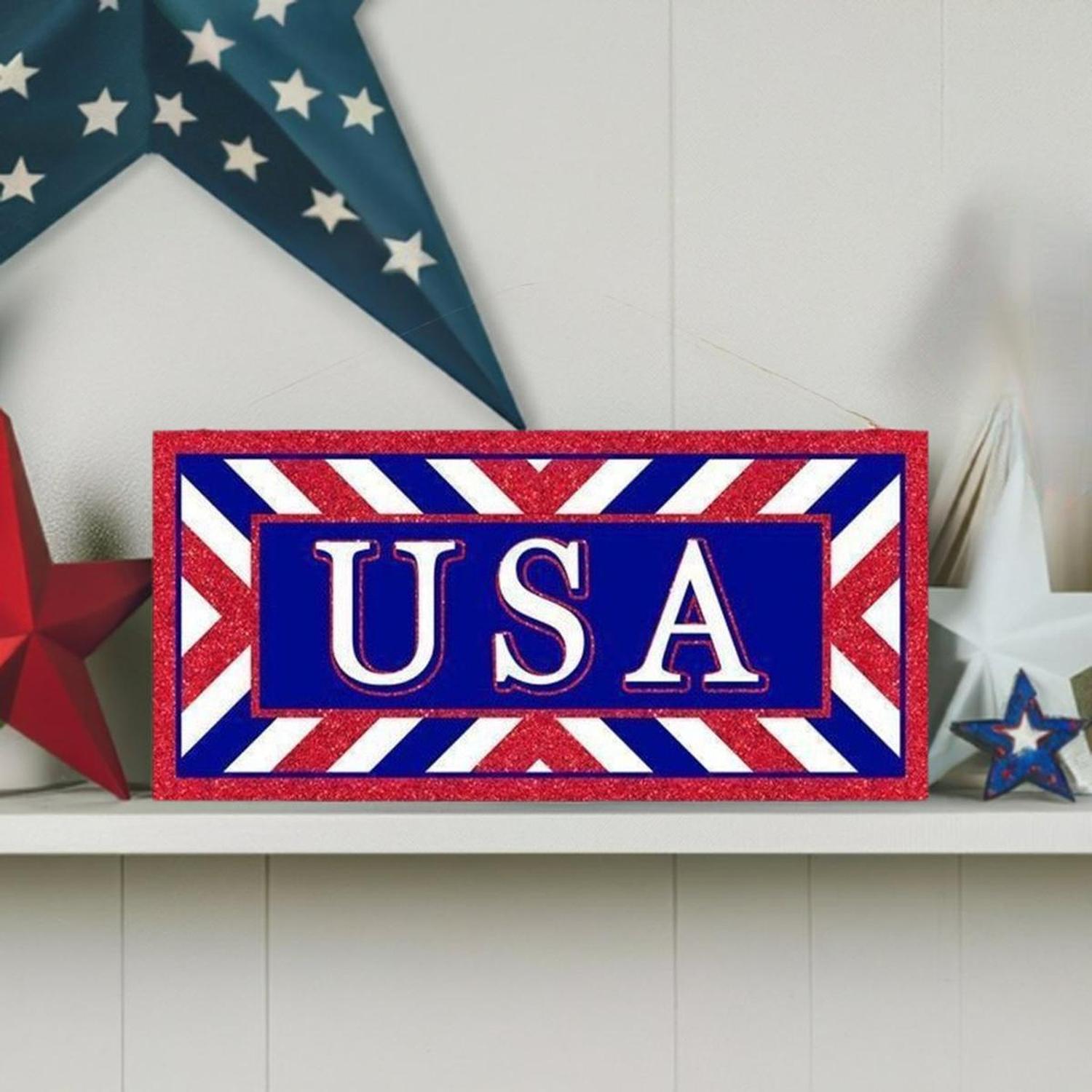 Shop For 12" Wooden Sign: USA at Michelle's aDOORable Creations