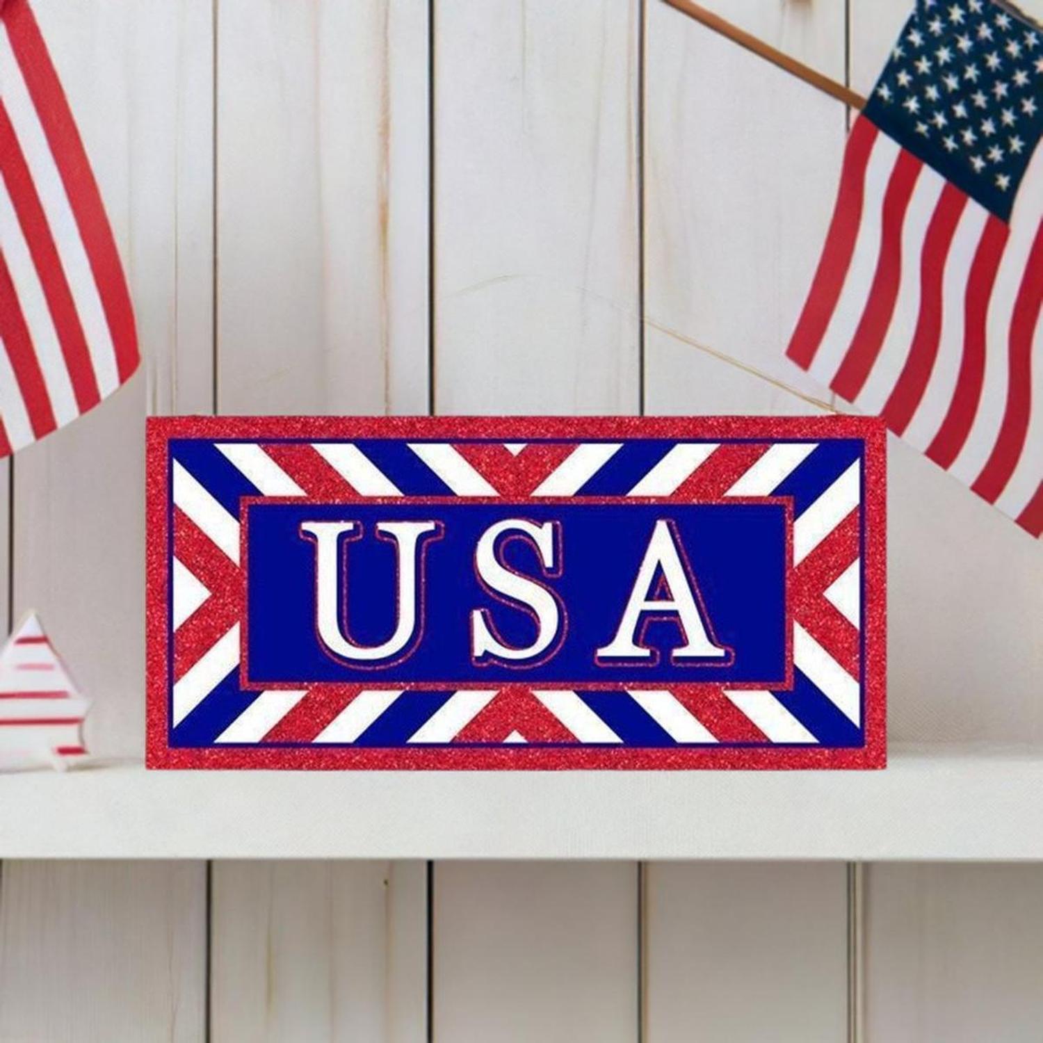 Shop For 12" Wooden Sign: USA at Michelle's aDOORable Creations