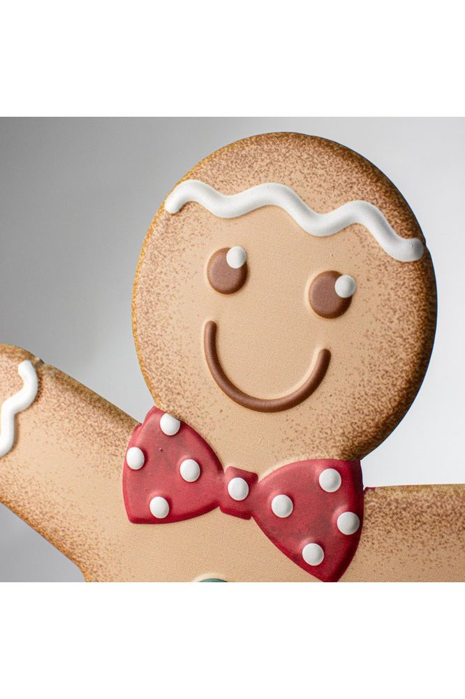 Shop For 13" Metal Embossed Gingerbread: Boy (Red) MD055504