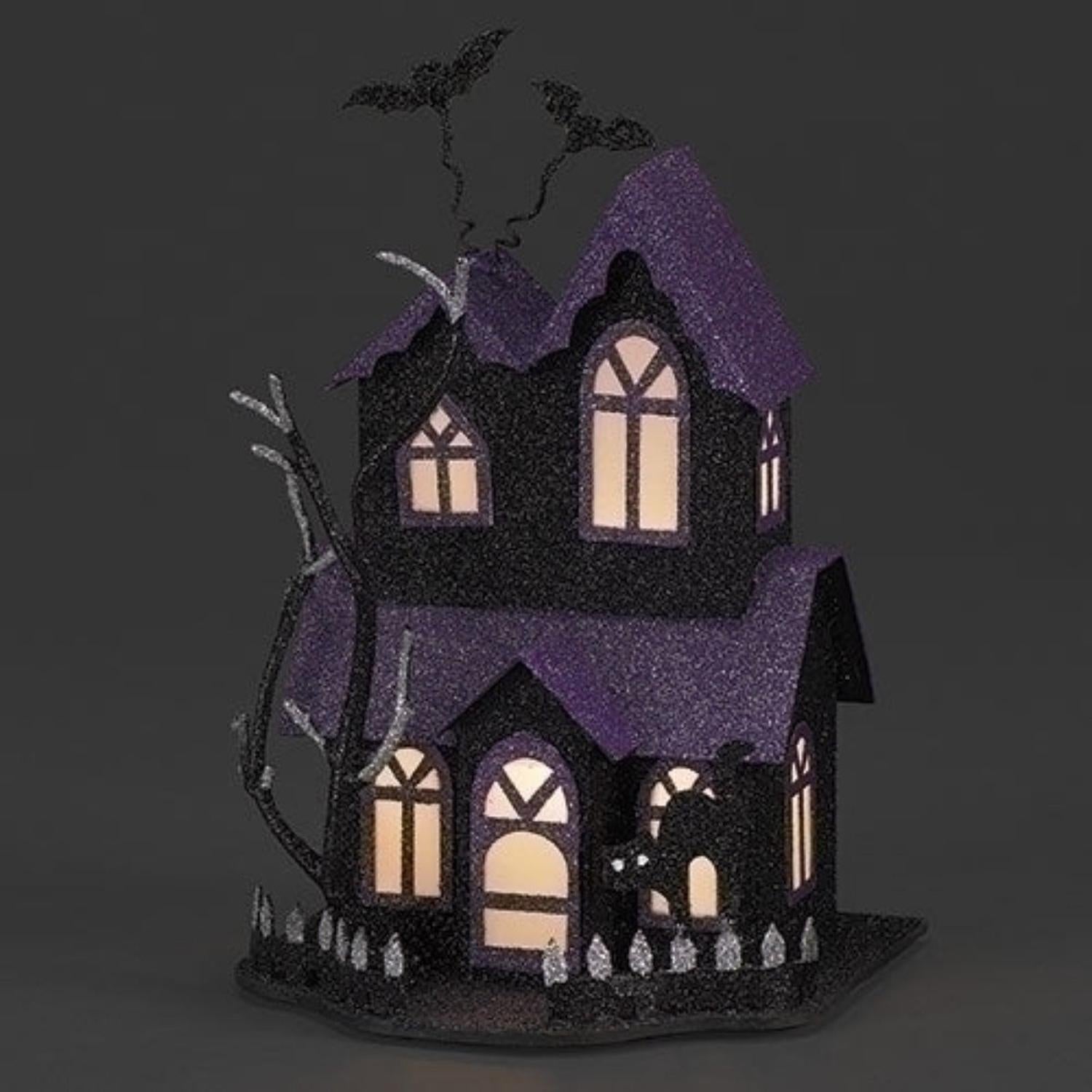 Halloween Lighted Haunted House: Purple
