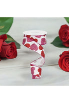 Shop For 1.5" Bold Glitter Hearts Royal Ribbon: White (10 Yards) RG0166827