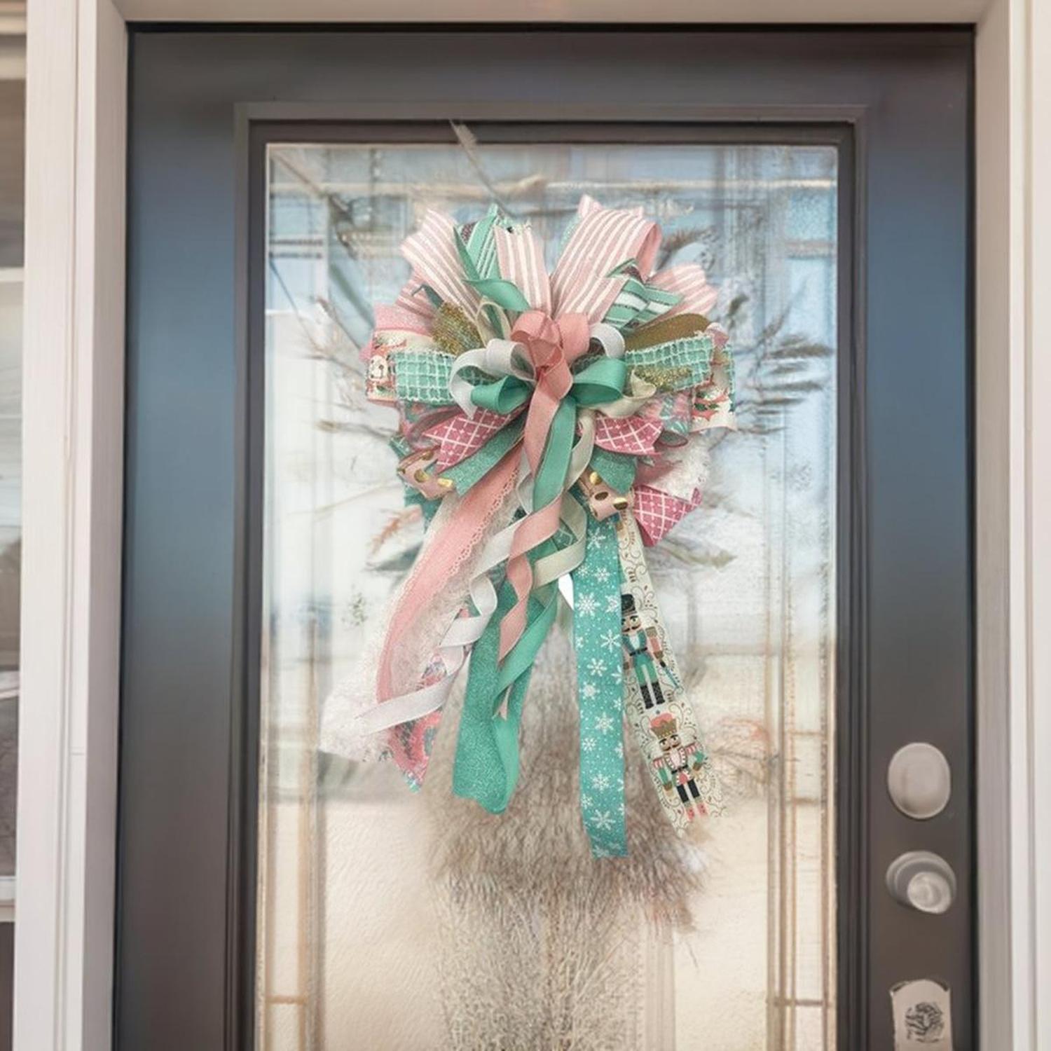 1.5" Canvas On Satin Glitter Ribbon: Light Pink (10 Yards)