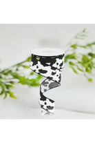Shop For 1.5" Cowhide Print Ribbon: Black & White (10 Yards) RG168927