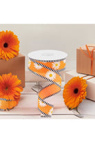 Shop For 1.5" Daisy Stripe Royal Ribbon: New Orange (10 Yards) RGA8414HW