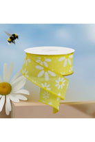 Shop For 1.5" Embroidered Daisy Ribbon: Yellow (10 Yards) at Michelle's aDOORable Creations