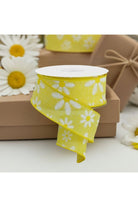 Shop For 1.5" Embroidered Daisy Ribbon: Yellow (10 Yards) at Michelle's aDOORable Creations