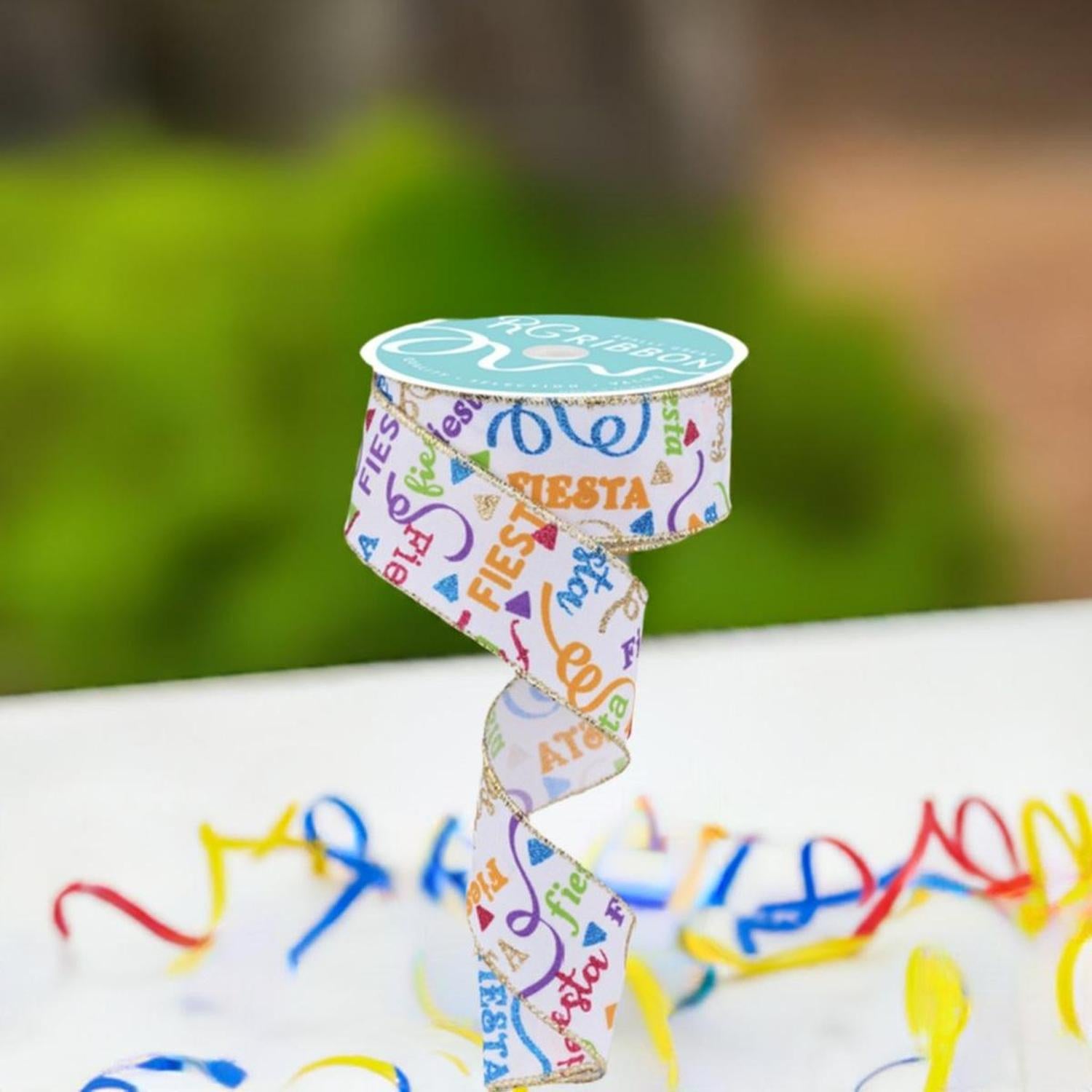 Shop For 1.5" Fiesta Ribbon: Multi (10 Yards) at Michelle's aDOORable Creations