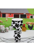 Shop For 1.5" Fuzzy Cow Print Ribbon: Black & White (10 Yards) RGB137602