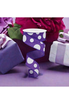 Shop For 1.5" Giant Three Size Polka Dot Ribbon: Purple (10 Yards) RGB114723