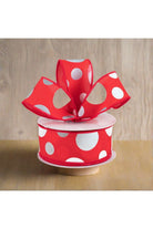 Shop For 1.5" Giant Three Size Polka Dot Ribbon: Red & White (10 Yards) RGB114824