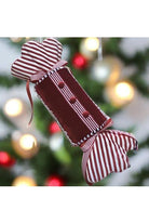 Shop For 15" Long Wrapped Candy Ornament: Red & White 08-08577