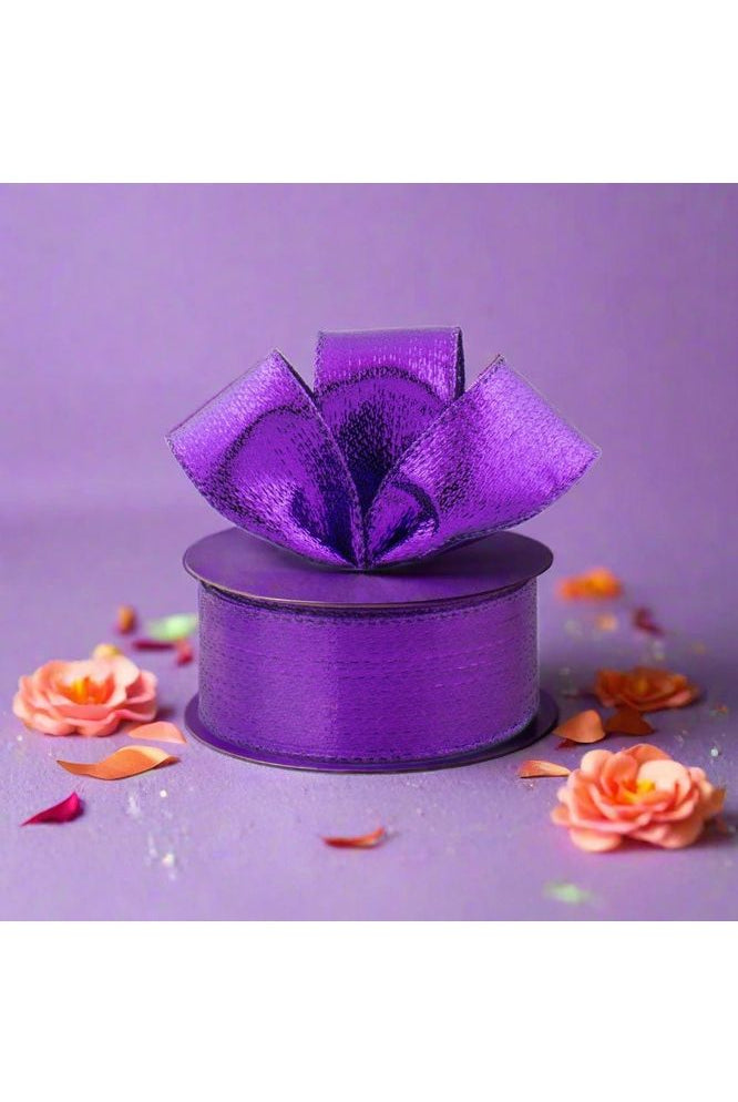 Shop For 1.5" Metallic Lame Ribbon: Purple (10 Yards) RG0139923
