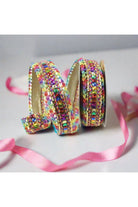 1.5" Multi Color Ribbon: Gold (10 Yards) - Michelle's aDOORable Creations - Wired Edge Ribbon