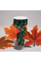 Shop For 1.5" Printed Plaid Check Ribbon: Emerald Green (10 Yards) at Michelle's aDOORable Creations