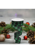 Shop For 1.5" Printed Plaid Check Ribbon: Emerald Green (10 Yards) at Michelle's aDOORable Creations