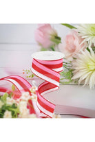 Shop For 1.5" Tricolor Striped Ribbon: White, Pink, and Red (10 Yards) at Michelle's aDOORable Creations