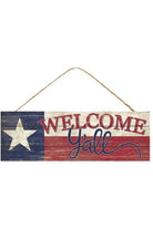 Shop For 15" Wood Sign: Texas Flag Welcome Y'all Sign at Michelle's aDOORable Creations