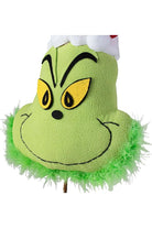 18" Plush Green Monster Head Pick - Michelle's aDOORable Creations - Sprays and Picks