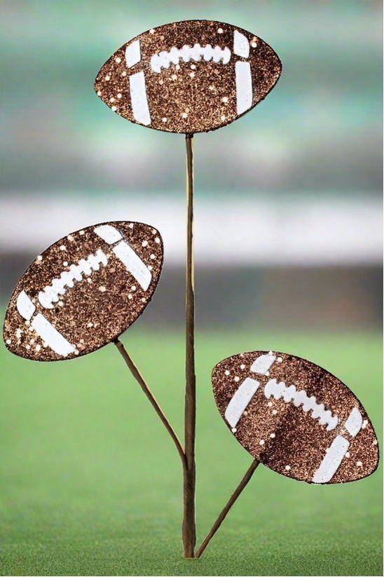 Shop For 24" Glitter Football Floral Spray: Brown at Michelle's aDOORable Creations