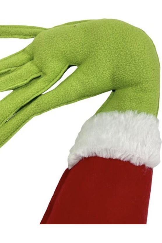 Shop For 24" Plush Green Monster Hand Ornament at Michelle's aDOORable Creations