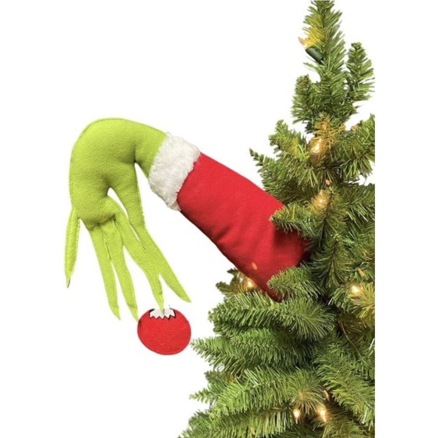 24" Plush Green Monster Hand Ornament