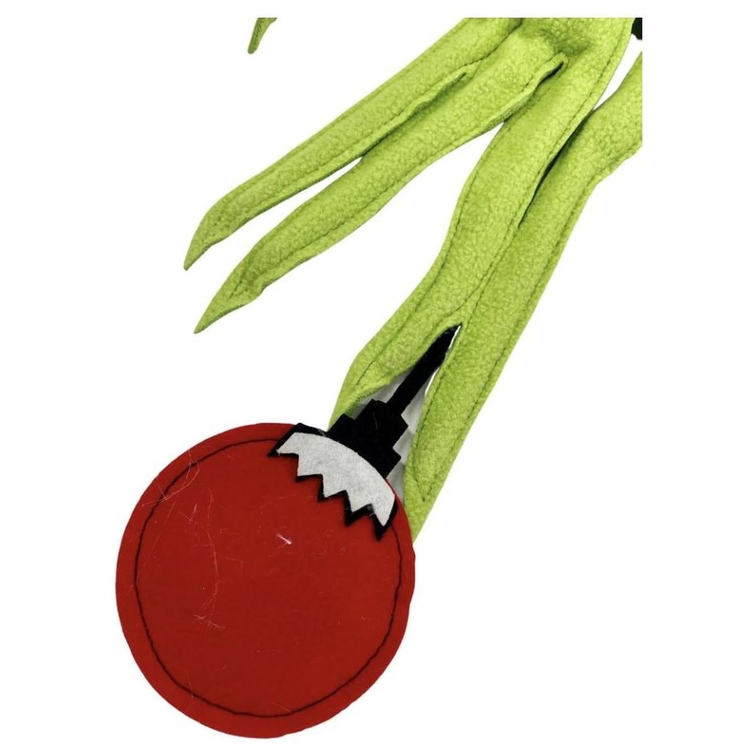 24" Plush Green Monster Hand Ornament
