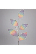 Shop For 24" Rainbow Ombre Leaf Spray DC21700