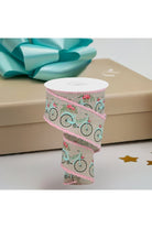 Shop For 2.5" Bicycle Royal Drift Ribbon: Lt Natural (10 Yards) at Michelle's aDOORable Creations