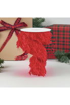 Shop For 2.5" Furry Ribbon: Red (10 Yards) RN588524