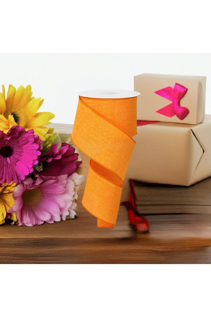 Shop For 2.5" Royal Canvas Ribbon: New Orange (10 Yards) at Michelle's aDOORable Creations