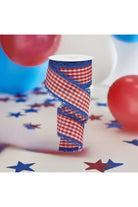 Shop For 2.5" Scalloped Edge Gingham Ribbon: Red, White & Blue (10 Yard) RGA1544A1