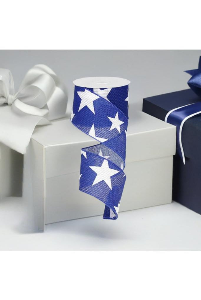 Shop For 2.5" Star Canvas Ribbon: Navy Blue (10 Yards) RG01269CF