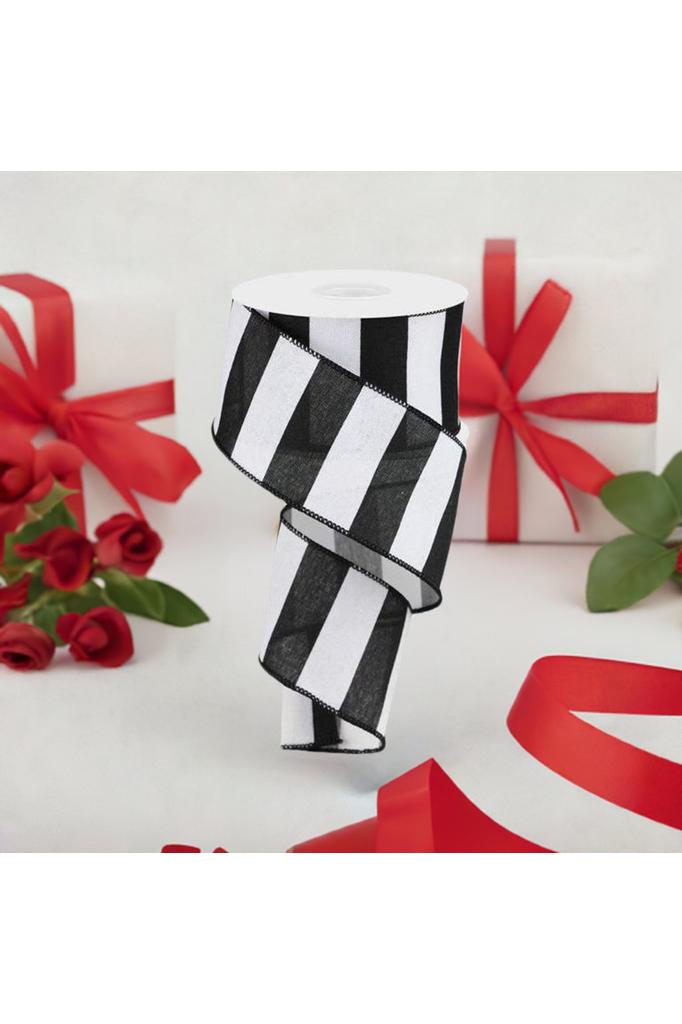 Shop For 2.5" Wide Stripe Ribbon: Black & White (10 Yard) RG01352WK