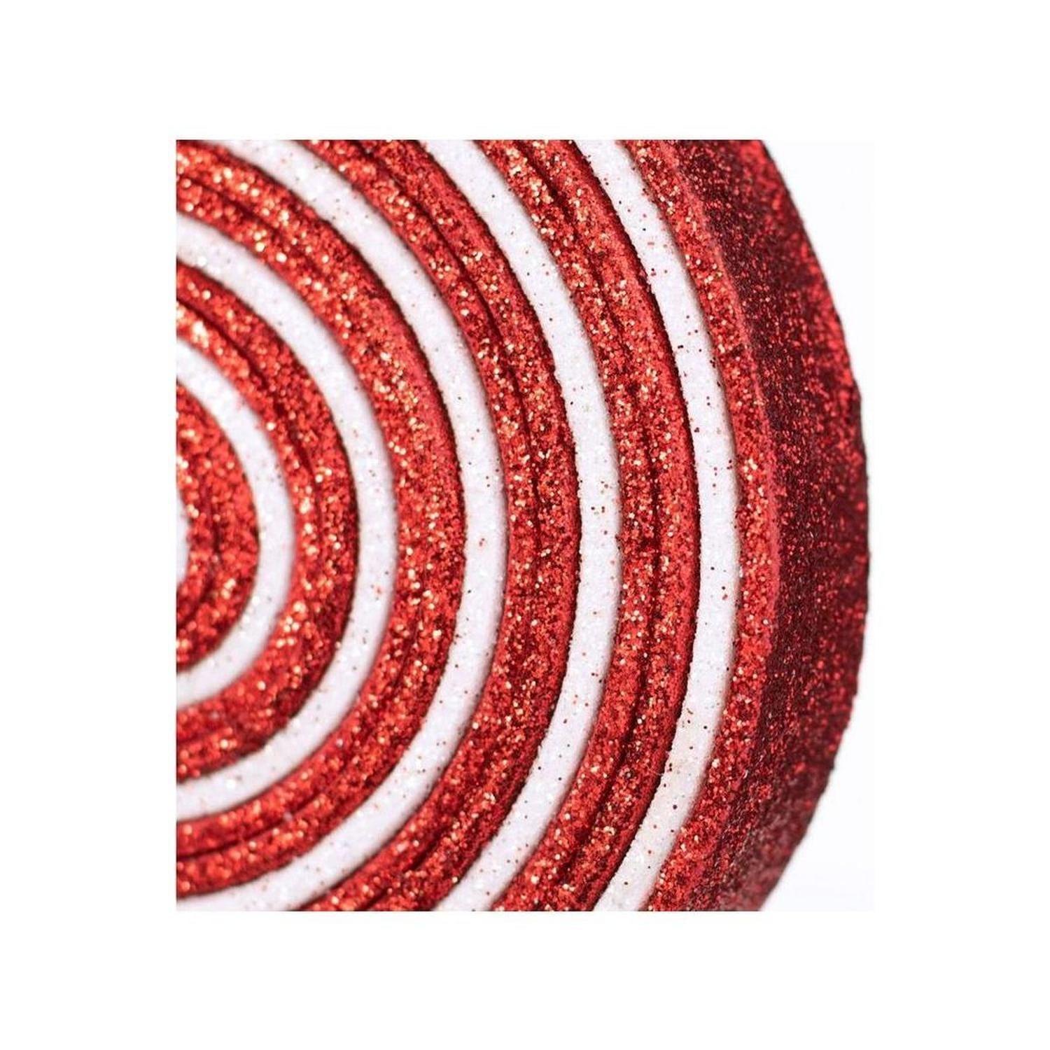 Shop For 27" Glitter Lollipop Spray: Red & White at Michelle's aDOORable Creations