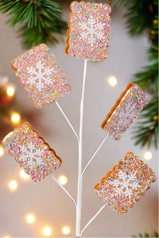 Shop For 28" Snowflake Sprinkle Sandwich Cookie Spray at Michelle's aDOORable Creations