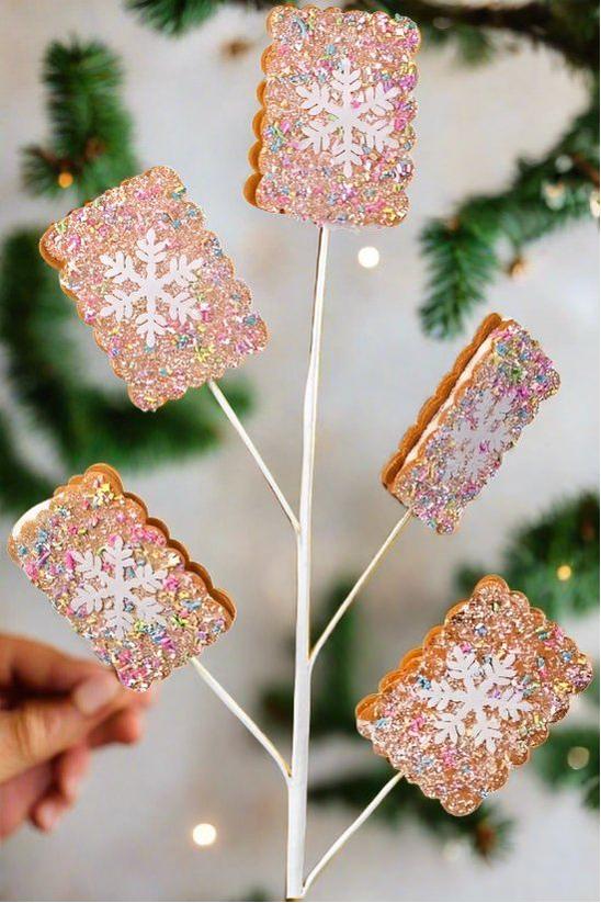 Shop For 28" Snowflake Sprinkle Sandwich Cookie Spray at Michelle's aDOORable Creations